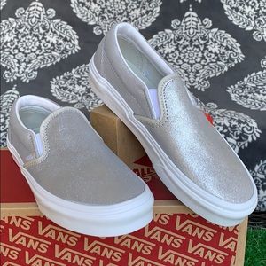 VANS CLASSIC SLIP ON SILVER/SILVER WMNS